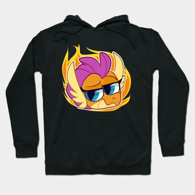 Smolder  smug Hoodie by Baja Gryphon